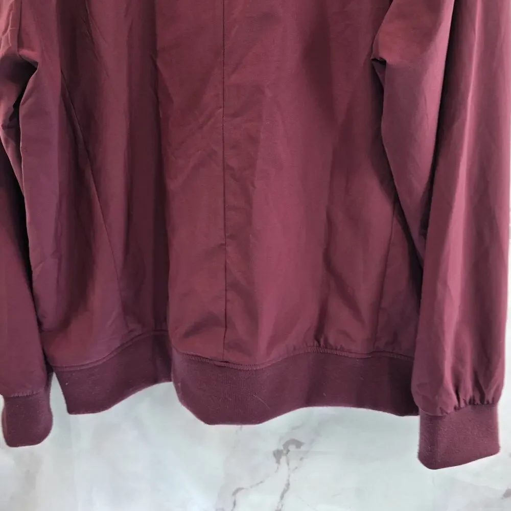 Banana Republic Jacket Mens XL Red Bomber Full Zip Shop Mechanic Cranberry